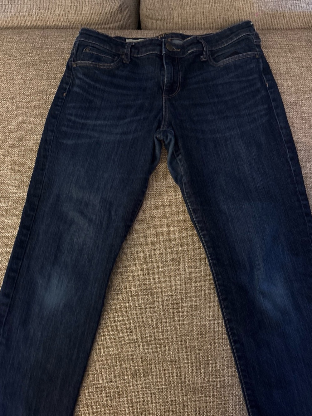 Kut from the Kloth Dark Blue Straight-Leg Jeans